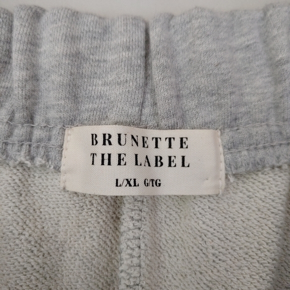 Brunette the Label Best Friend Shorty Classic Grey Cotton Size Large / XL - Picture 13 of 14